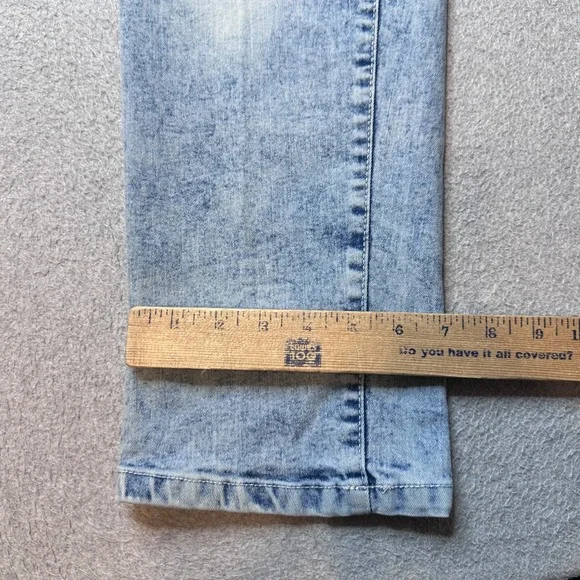 Southpole Jeans Mens 36x32 Light Blue Flex Movement Acid Wash Straight Leg Denim - Picture 8 of 10
